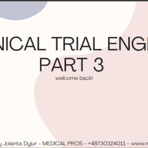 Mastering Clinical Trials: (3) Language & Adverse events