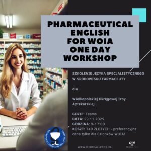 Pharmaceutical English for Wielkopolska Okręgowa Izba Aptekarska